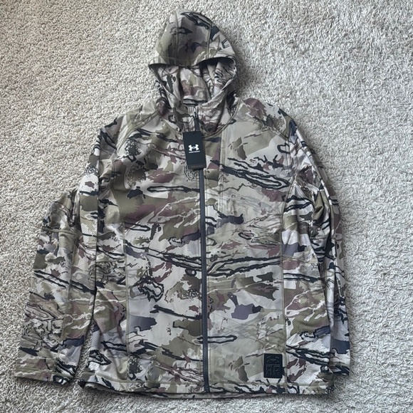 NWT Mens Under Armour RidgeReaper Barren ColdGear Reactor Base Hybrid Jacket 3XL - Picture 2 of 14